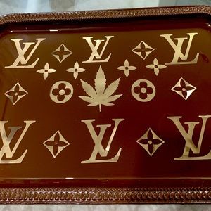 Designer inspired rolling tray